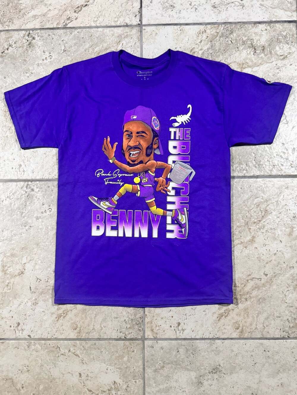 Champion Benny The Butcher Pyrex T-Shirt Size M Purple